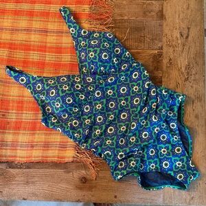 Boden Talamanca Mosaic Slimming Onepiece Swimsuit, Womens 12L